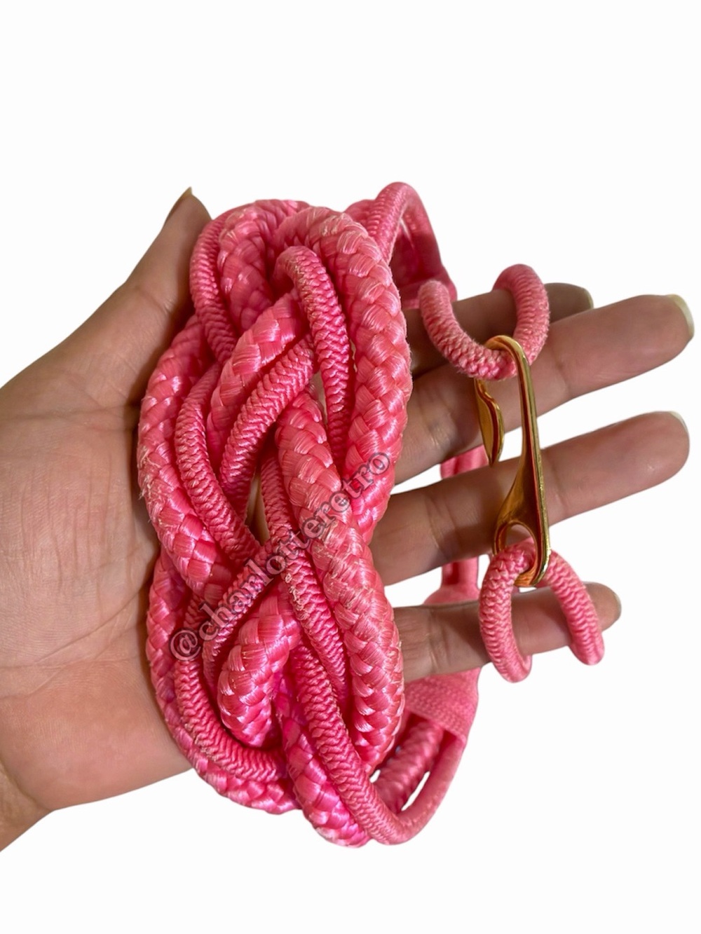 80s vtg Braided Rope Cinch Belt